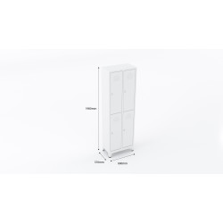 Usta Çelik 4'lü Ekonomik Soyunma Dolabı U-E04 660x370x1980mm Dörtlü